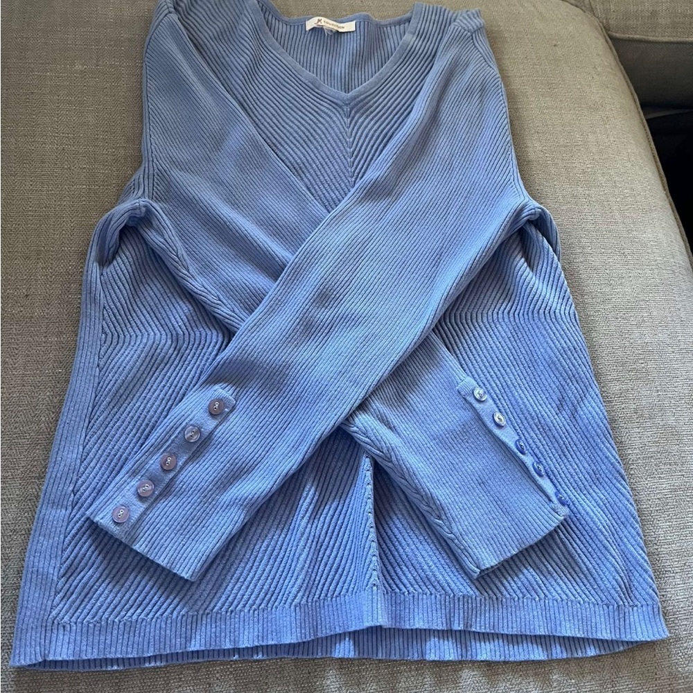 Thrifted Light Blue Sweater